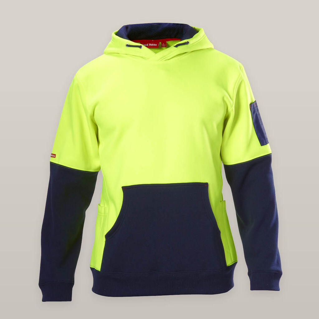 Y19325-HI-VIS 2 TONE FLEECE HOODIE