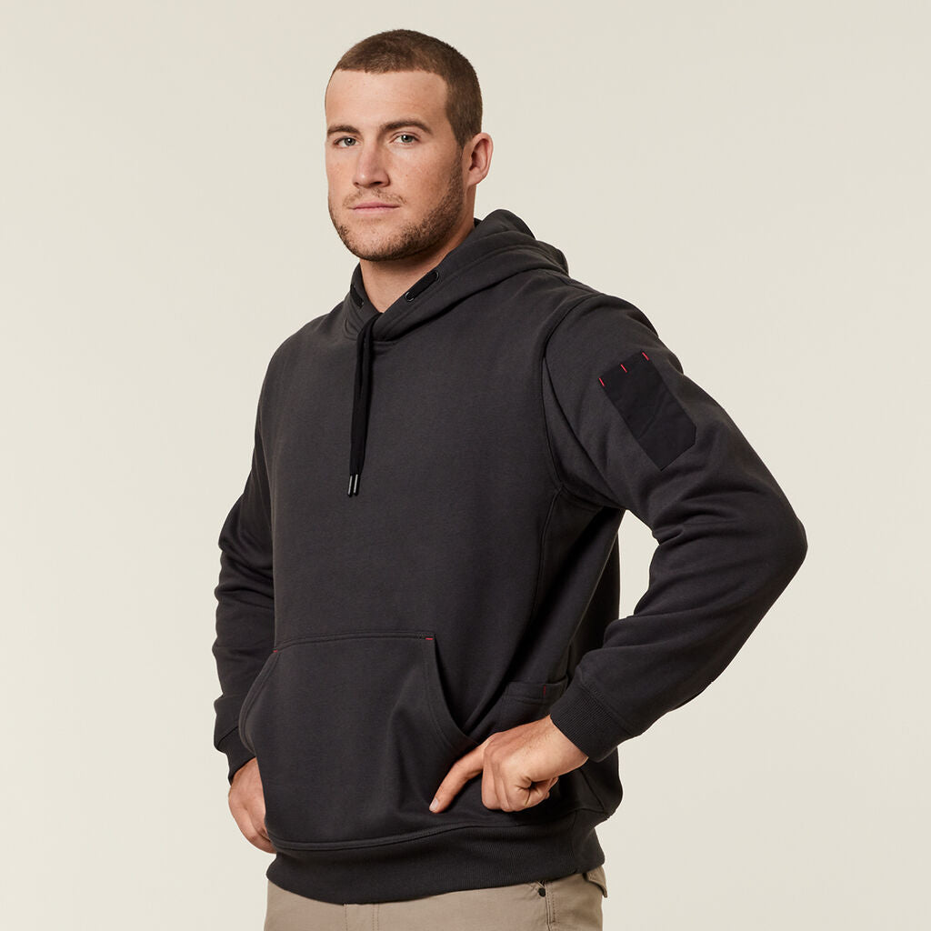 Y19326-BRUSHED FLEECE WORKWEAR HOODIE